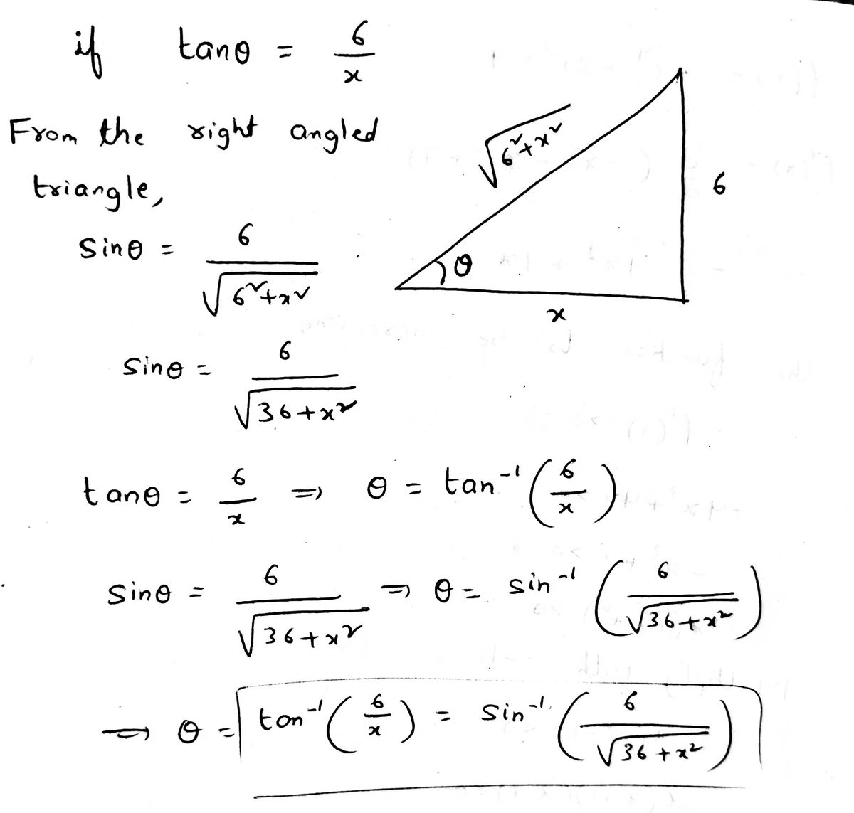 Trigonometry homework question answer, step 1, image 1